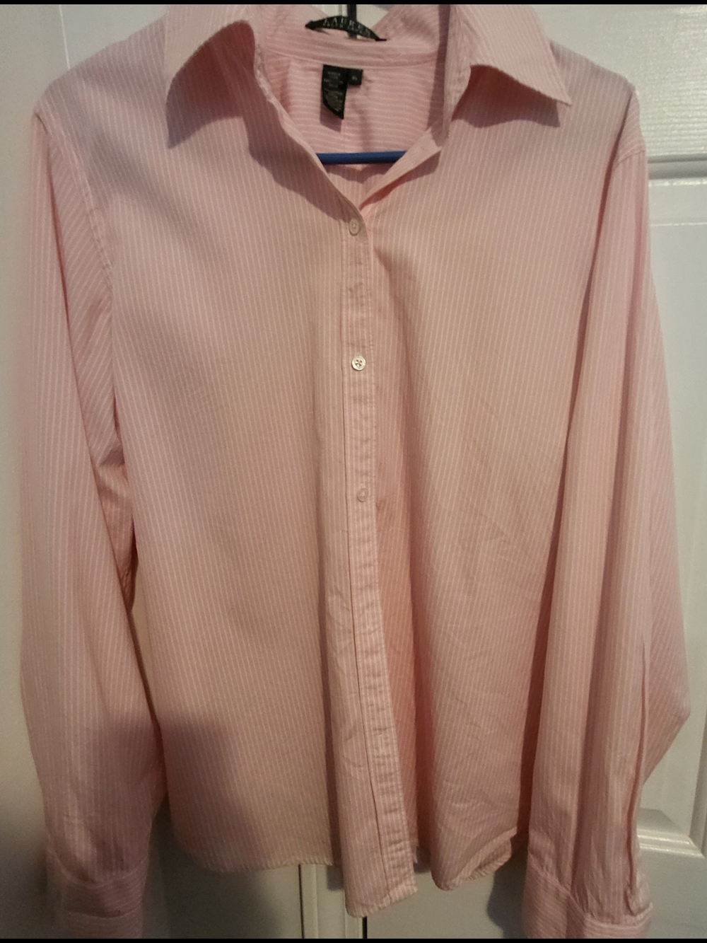 Lauren Ralph Lauren Light Pink Stripe Dress Shirt